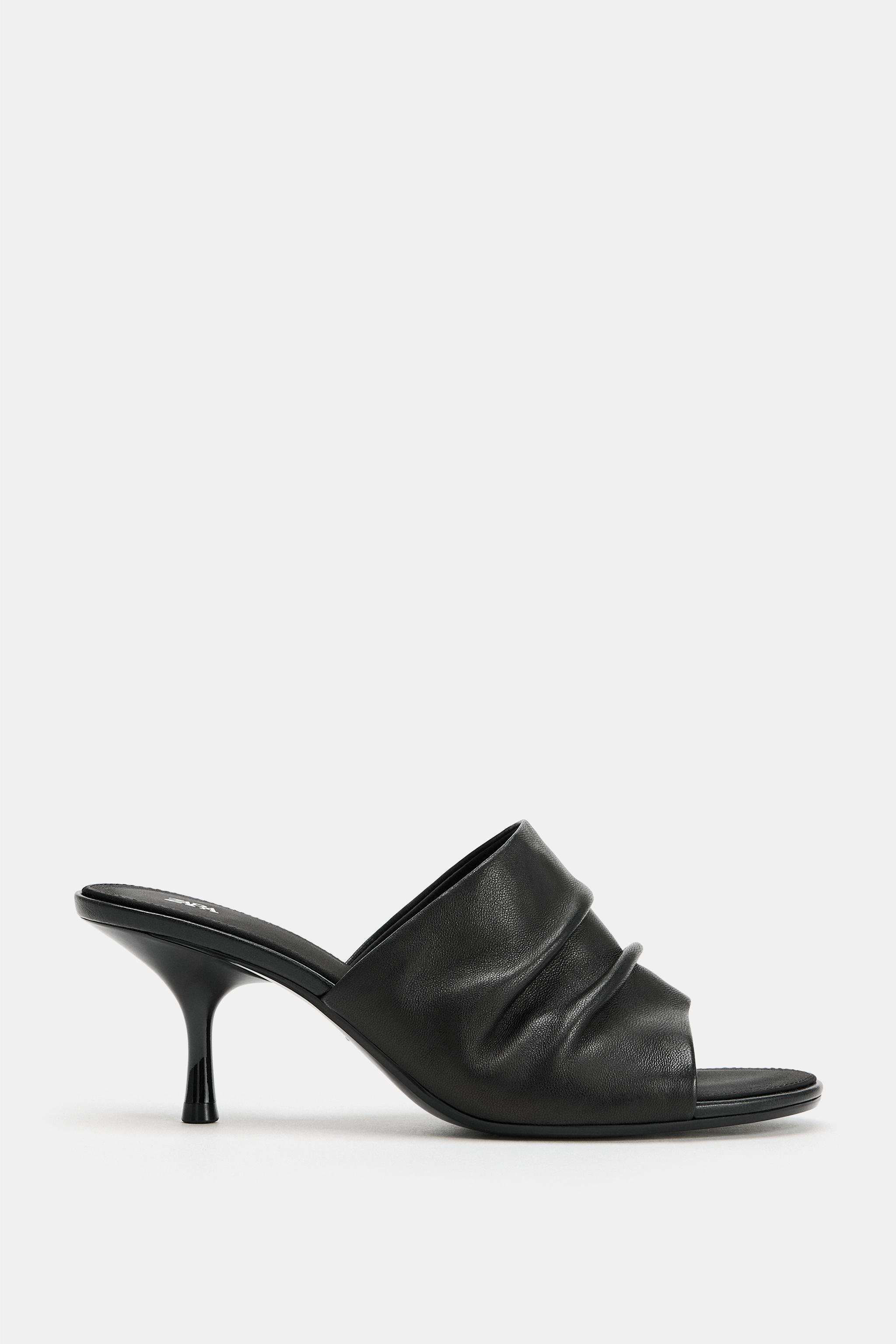 LEATHER HEEL SANDAL